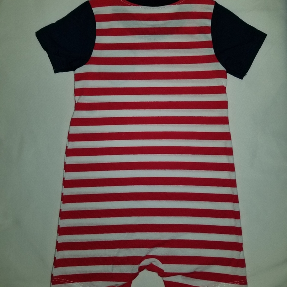 Romper Bodysuit One Piece 24M Patriotic Red White - Picture 3 of 7